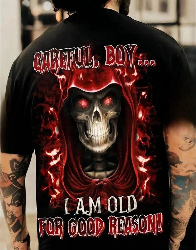 "Glitch" 3D Skull Tee (Plus Size)